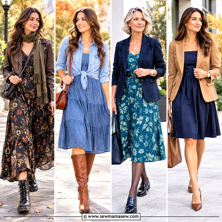 20 Fall Sundress Outfit Ideas for Effortless Autumn Charm