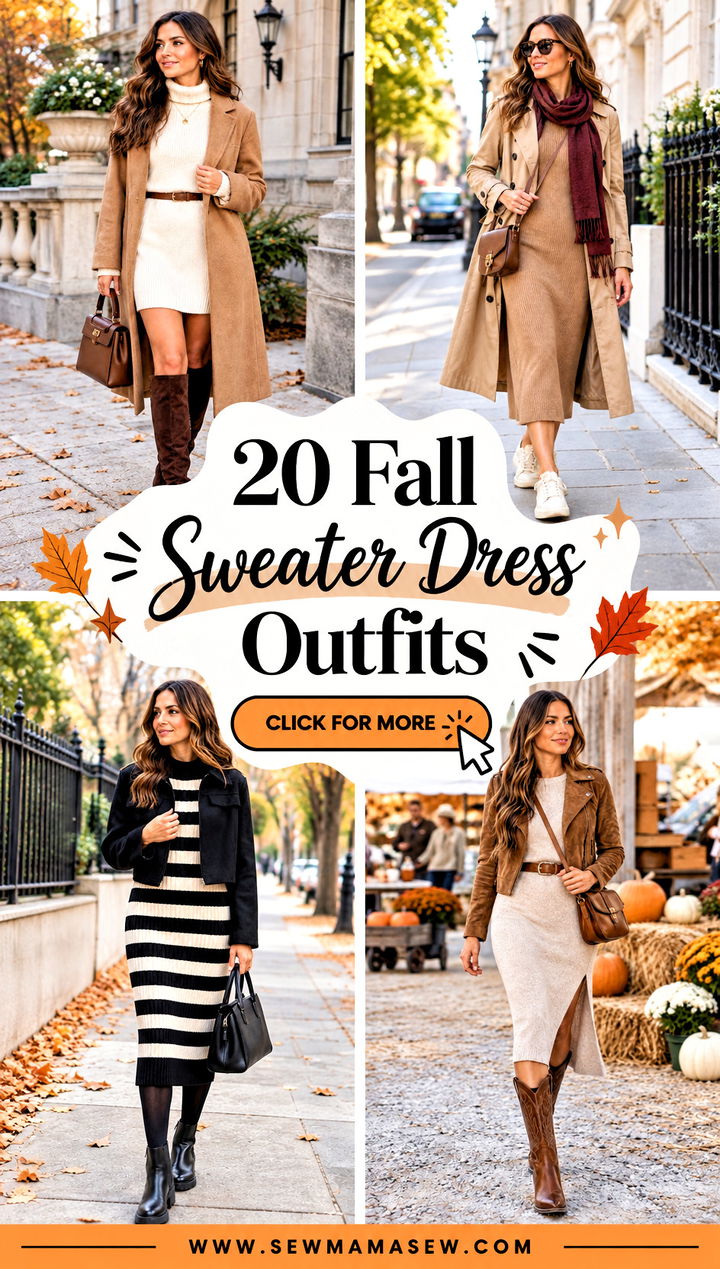 20 Fall Sweater Dress Outfits for Cozy Polished Everyday Style - 20 Fall Sweater Dress Outfits for Cozy, Polished Everyday Style