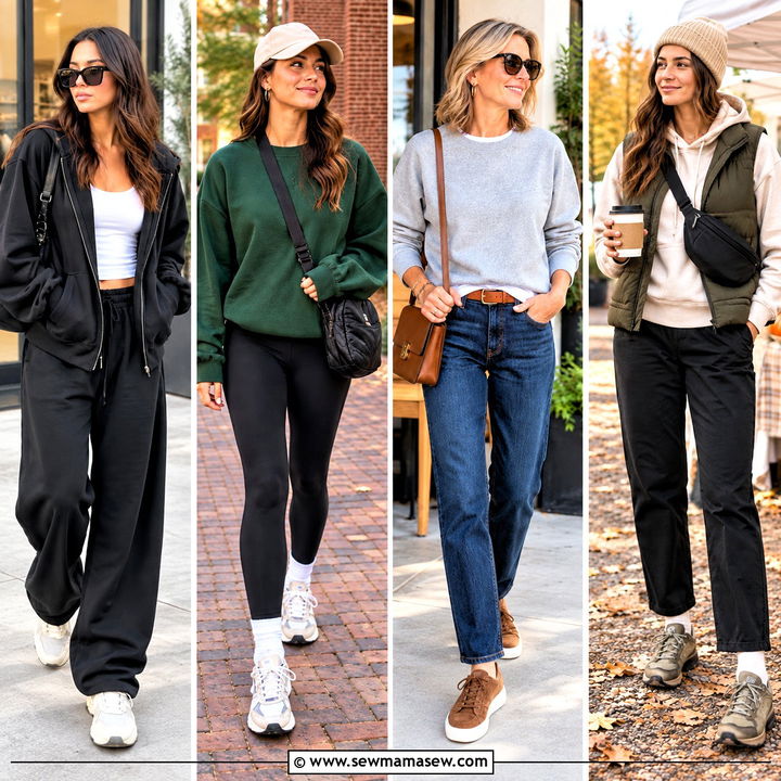 20 Fall Sweats Outfits for Cozy Weekends With a Cool Edge