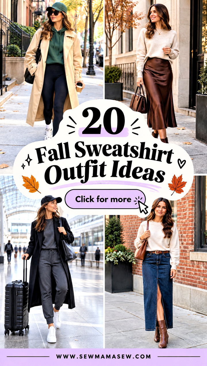 20 Fall Sweatshirt Outfit Ideas for Cozy Casual Confidence - 20 Fall Sweatshirt Outfit Ideas for Cozy, Casual Confidence