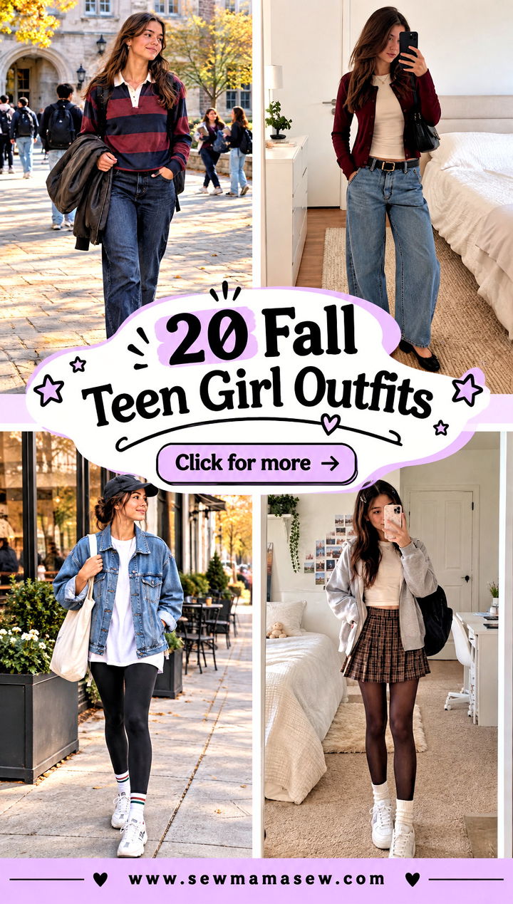 20 Fall Teen Girl Outfits for Cute Confident School Days - 20 Fall Teen Girl Outfits for Cute, Confident School Days