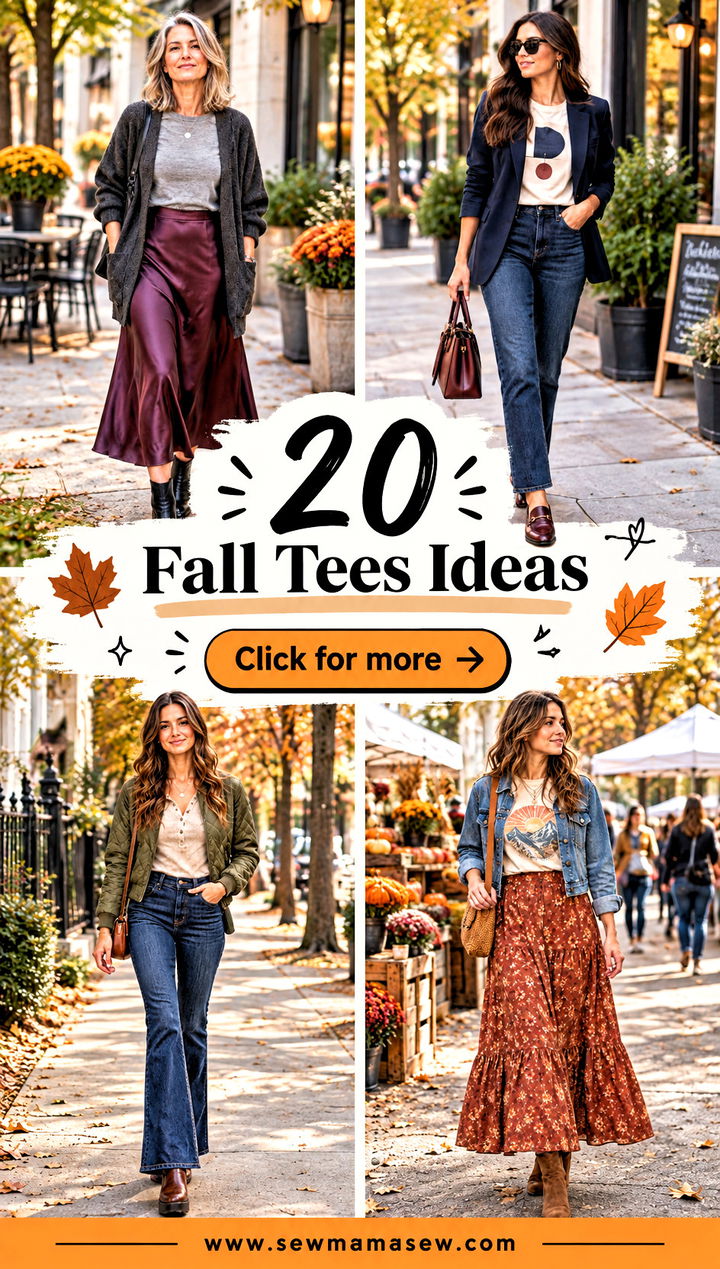 20 Fall Tees Ideas for Cozy Layers and Effortless Weekend Style - 20 Fall Tees Ideas for Cozy Layers and Effortless Weekend Style