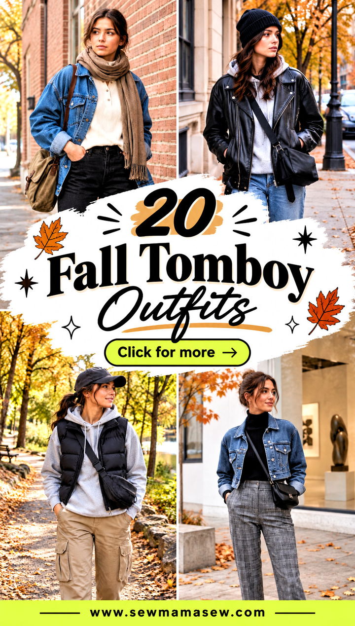 20 Fall Tomboy Outfits for Cool Comfortable Everyday Style - 20 Fall Tomboy Outfits for Cool, Comfortable Everyday Style