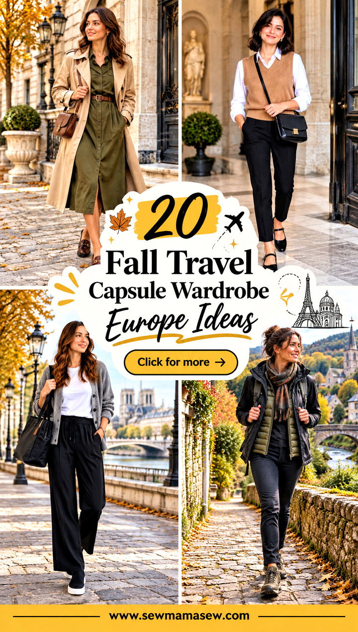 20 Fall Travel Capsule Wardrobe Europe Ideas Chic City Looks - 20 Fall Travel Capsule Wardrobe Europe Ideas: Chic City Looks