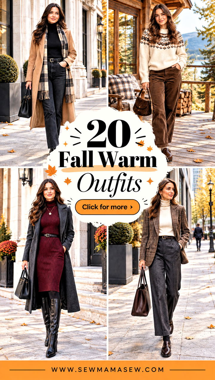 20 Fall Warm Outfits for Cozy Style on Chilly Autumn Days - 20 Fall Warm Outfits for Cozy Style on Chilly Autumn Days