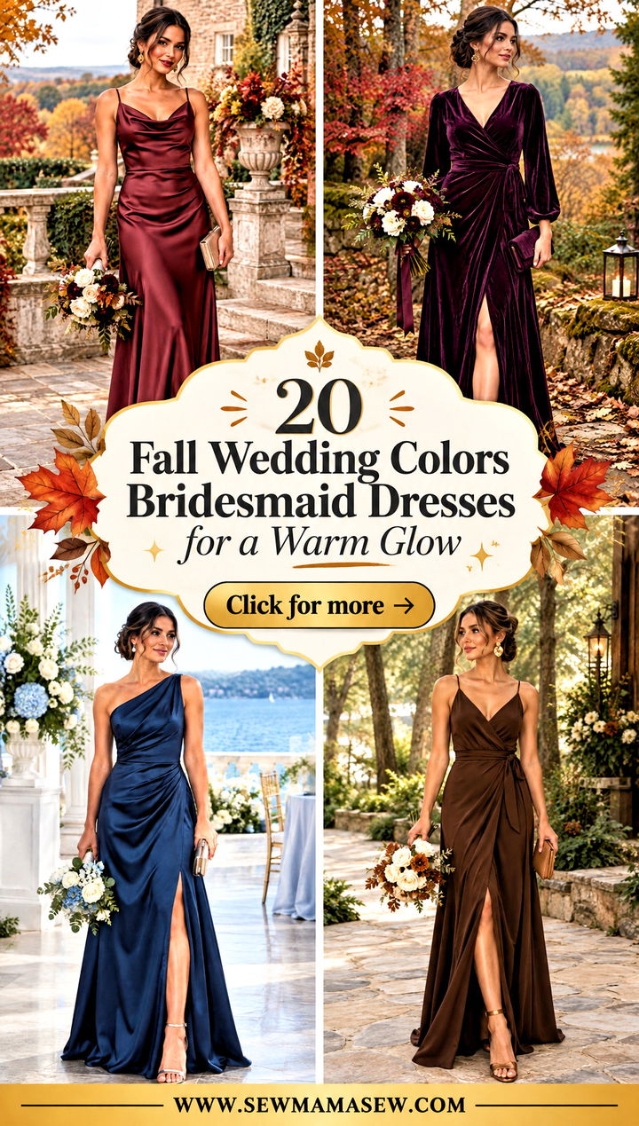 20 Fall Wedding Colors Bridesmaid Dresses for a Warm Glow - 20 Fall Wedding Colors Bridesmaid Dresses for a Warm Glow