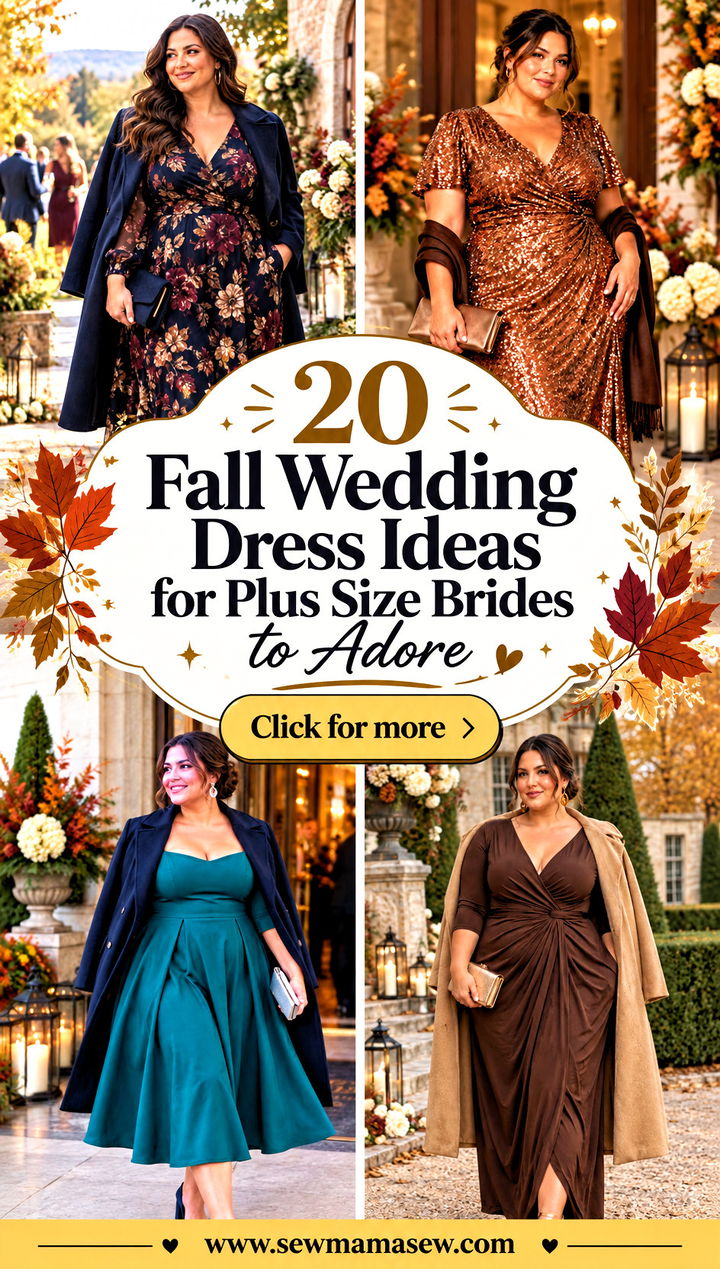 20 Fall Wedding Dress Ideas for Plus Size Brides to Adore - 20 Fall Wedding Dress Ideas for Plus Size Brides to Adore