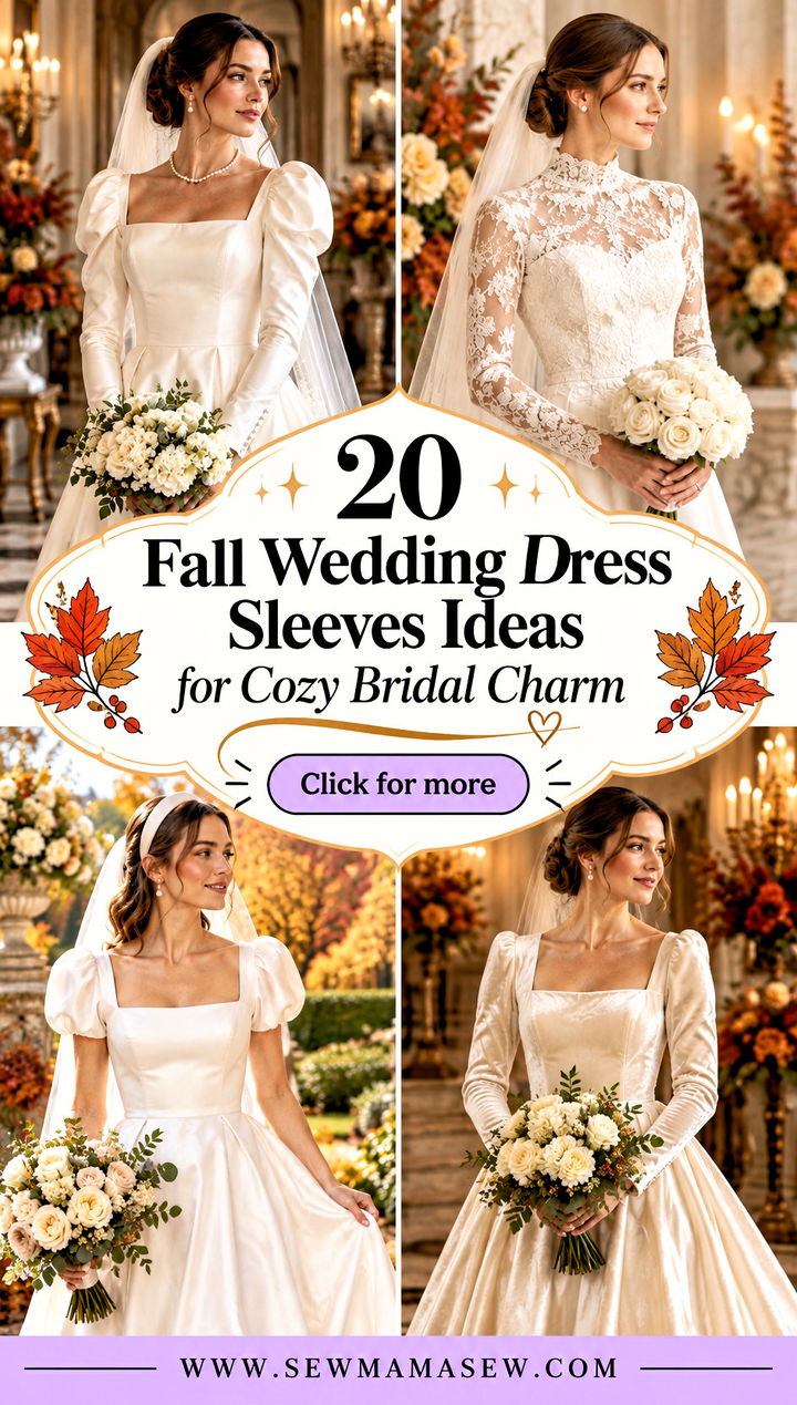 20 Fall Wedding Dress Sleeves Ideas for Cozy Bridal Charm - 20 Fall Wedding Dress Sleeves Ideas for Cozy Bridal Charm