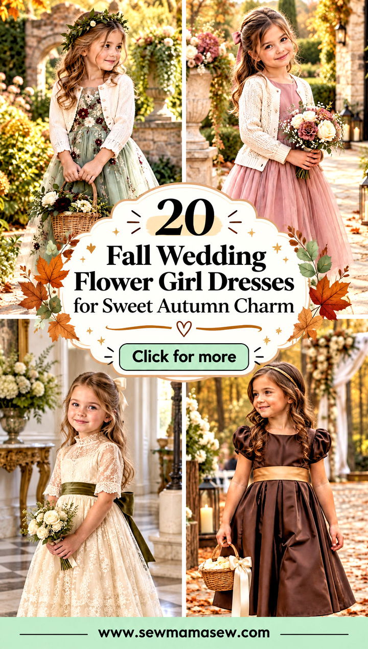 20 Fall Wedding Flower Girl Dresses for Sweet Autumn Charm - 20 Fall Wedding Flower Girl Dresses for Sweet Autumn Charm