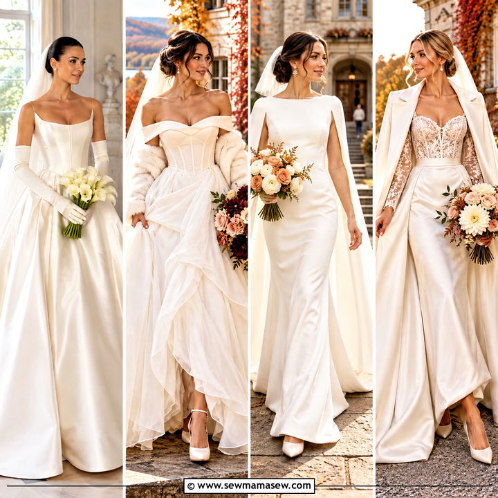 20 Fall Wedding Gowns for a Dreamy Romantic Autumn Aisle