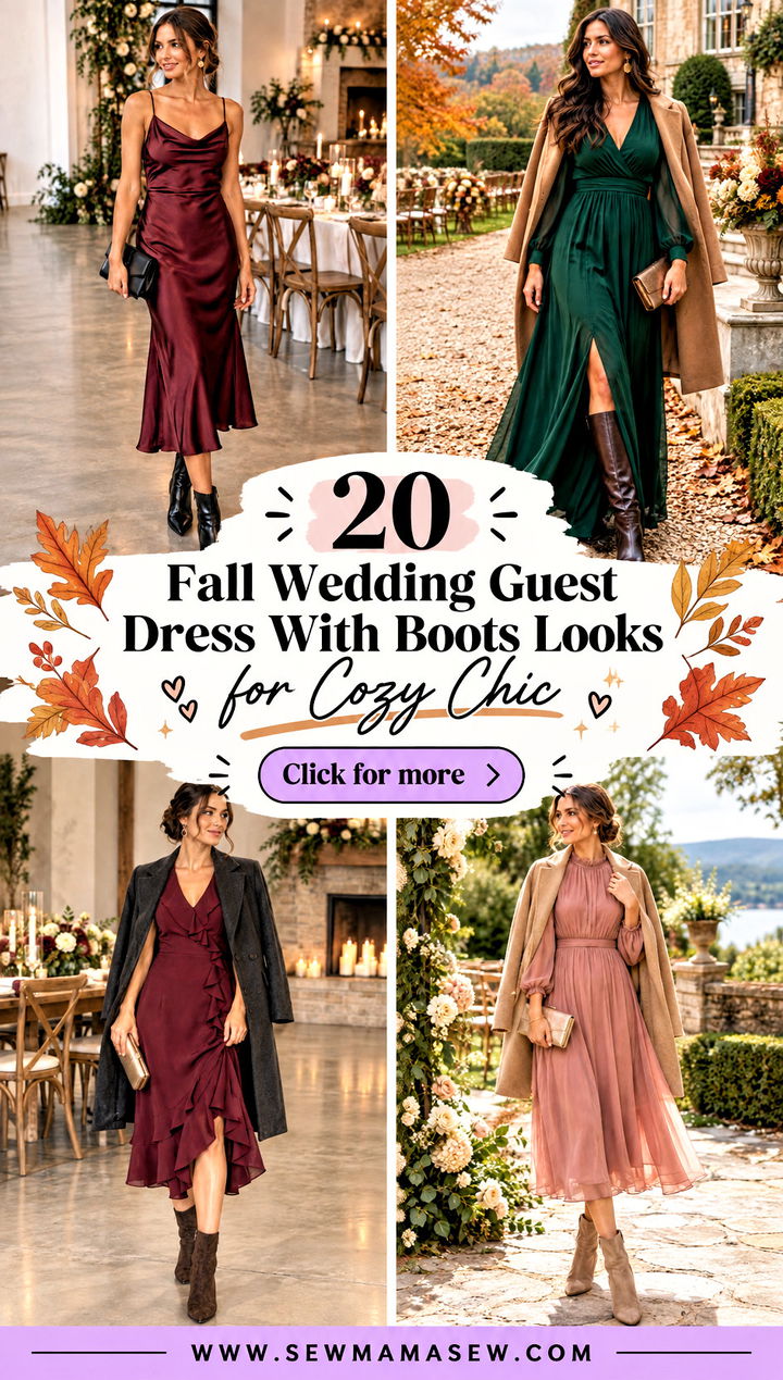 20 Fall Wedding Guest Dress With Boots Looks for Cozy Chic - 20 Fall Wedding Guest Dress With Boots Looks for Cozy Chic