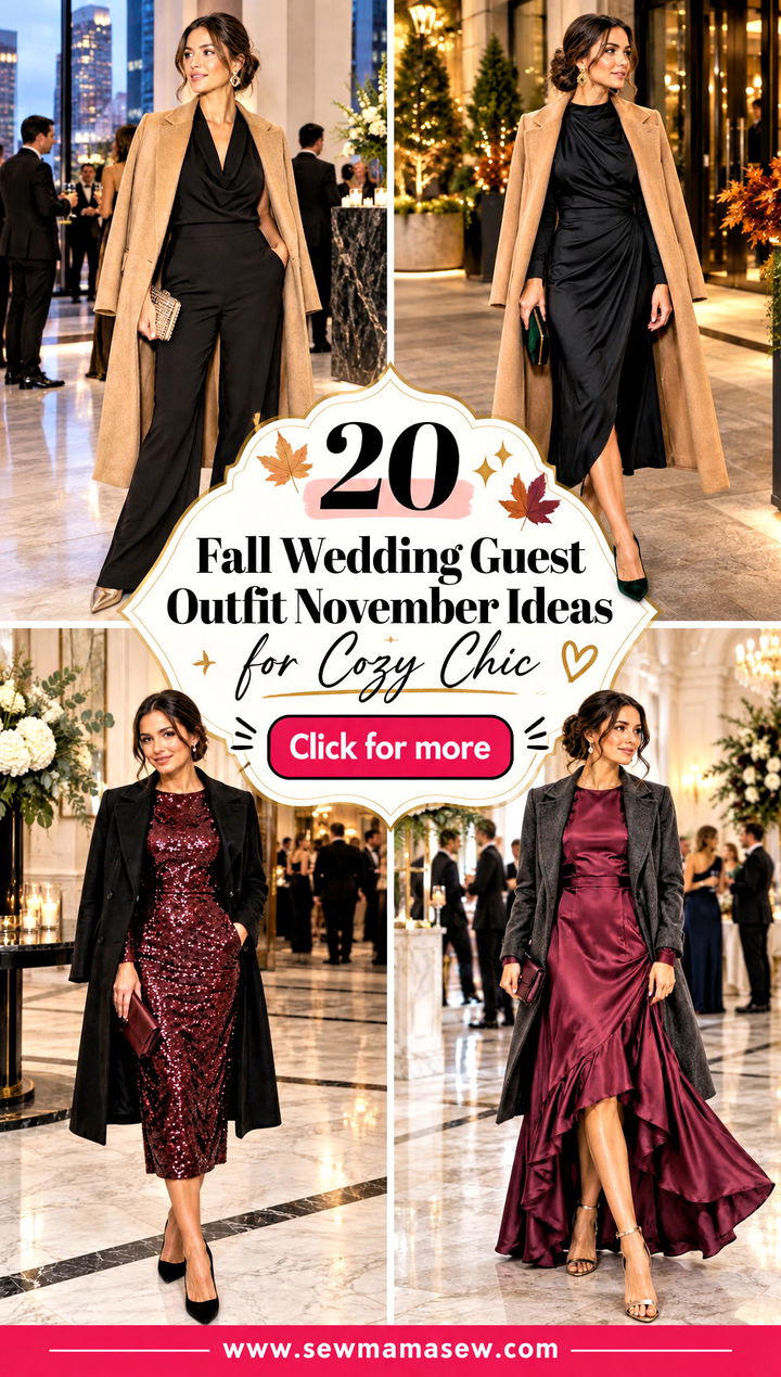 20 Fall Wedding Guest Outfit November Ideas for Cozy Chic - 20 Fall Wedding Guest Outfit November Ideas for Cozy Chic