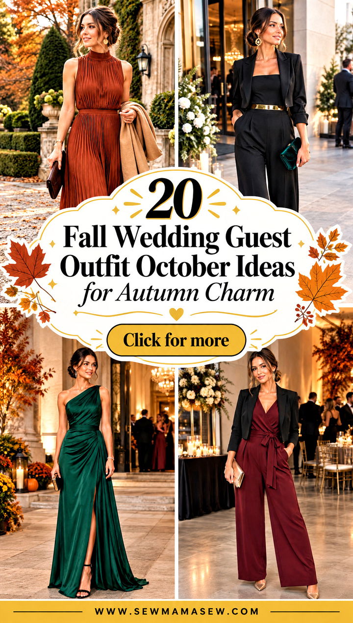 20 Fall Wedding Guest Outfit October Ideas for Autumn Charm - 20 Fall Wedding Guest Outfit October Ideas for Autumn Charm