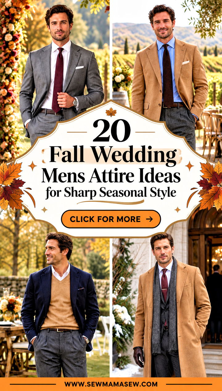 20 Fall Wedding Mens Attire Ideas for Sharp Seasonal Style - 20 Fall Wedding Mens Attire Ideas for Sharp Seasonal Style