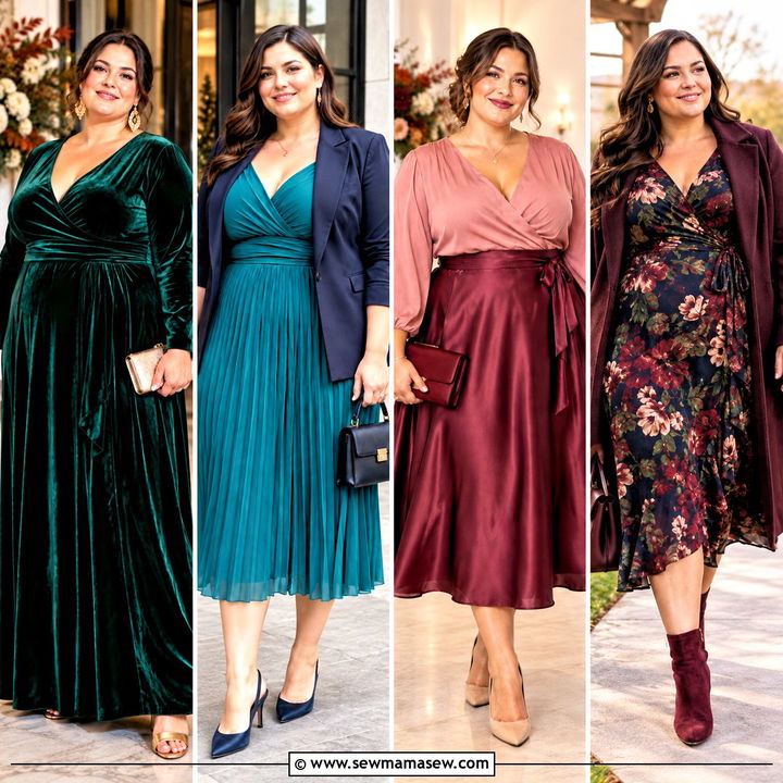 20 Fall Wedding Outfit Guest Ideas for Plus Size Confidence