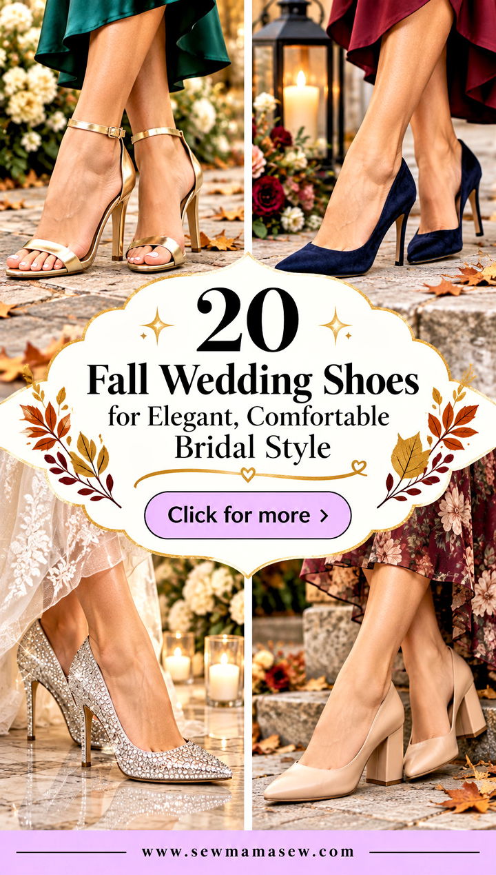 20 Fall Wedding Shoes for Elegant Comfortable Bridal Style - 20 Fall Wedding Shoes for Elegant, Comfortable Bridal Style