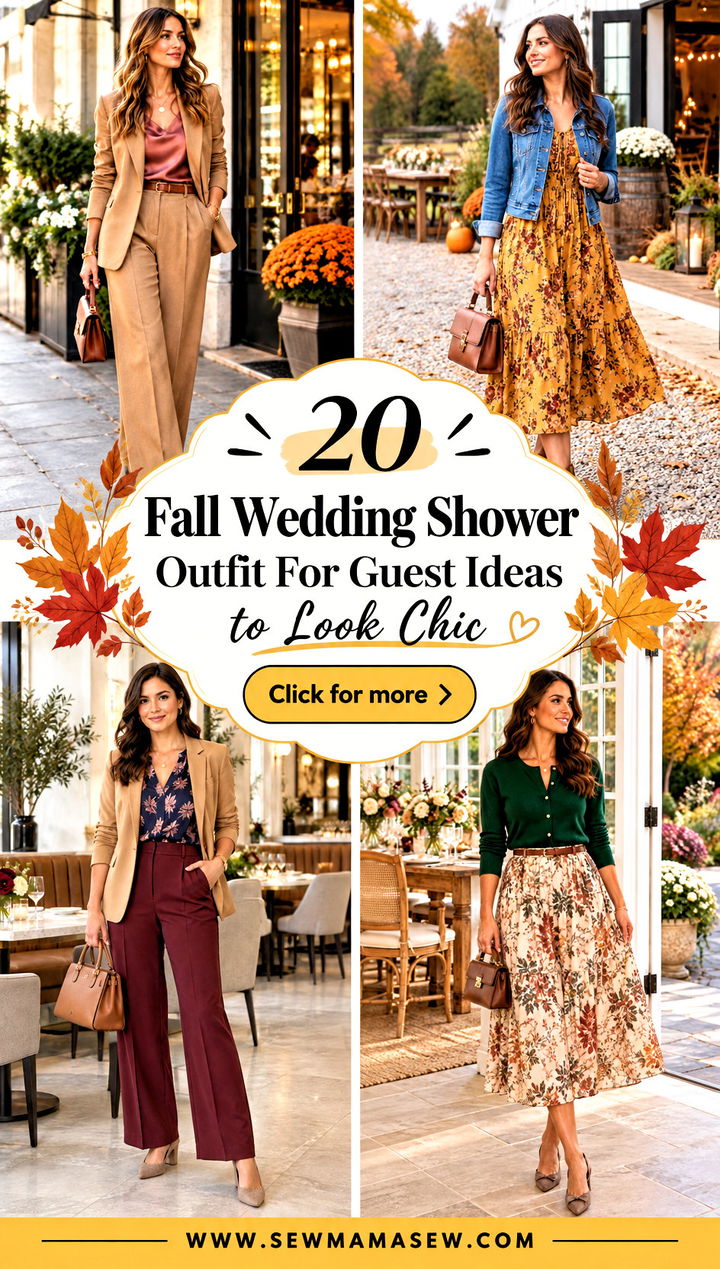 20 Fall Wedding Shower Outfit For Guest Ideas to Look Chic - 20 Fall Wedding Shower Outfit For Guest Ideas to Look Chic