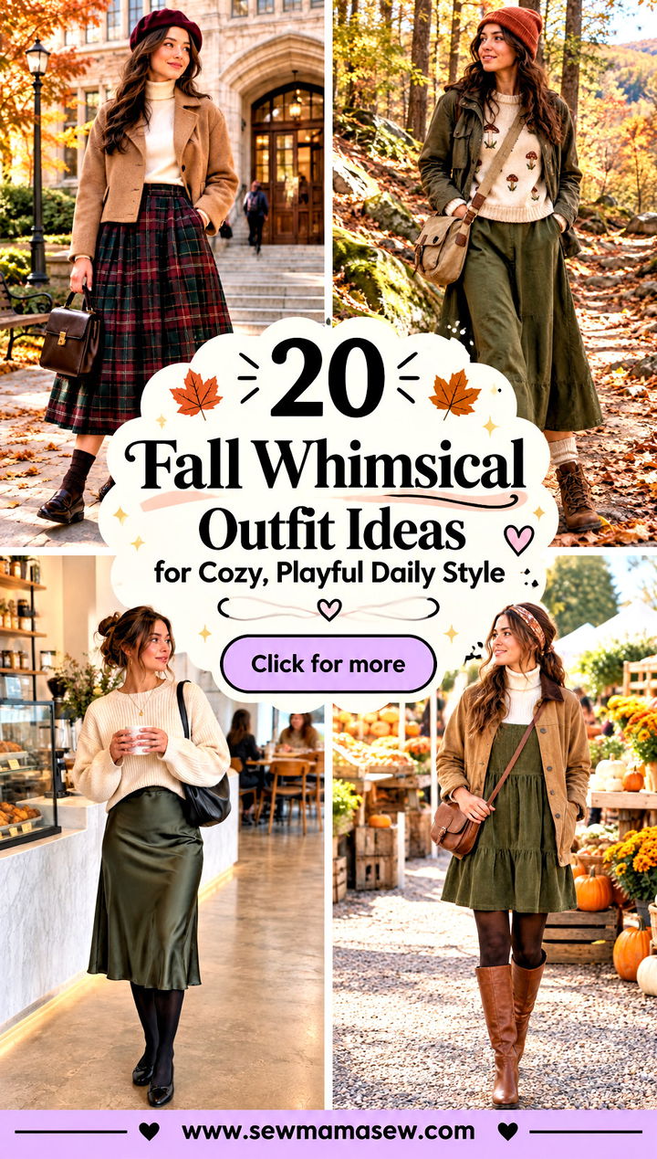 20 Fall Whimsical Outfit Ideas for Cozy Playful Daily Style - 20 Fall Whimsical Outfit Ideas for Cozy, Playful Daily Style