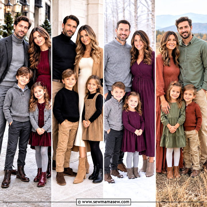 20 Fall Winter Family Photo Outfits for Warm, Lovely Photos