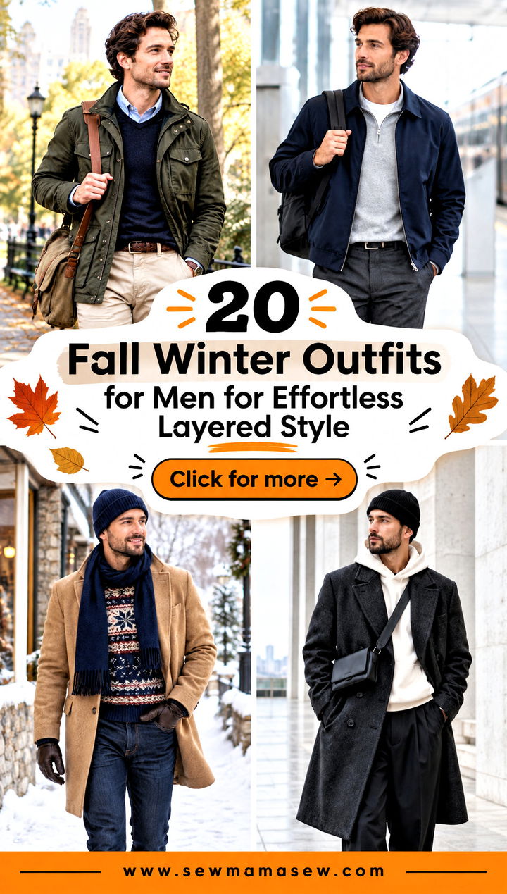 20 Fall Winter Outfits for Men for Effortless Layered Style - 20 Fall Winter Outfits for Men for Effortless Layered Style