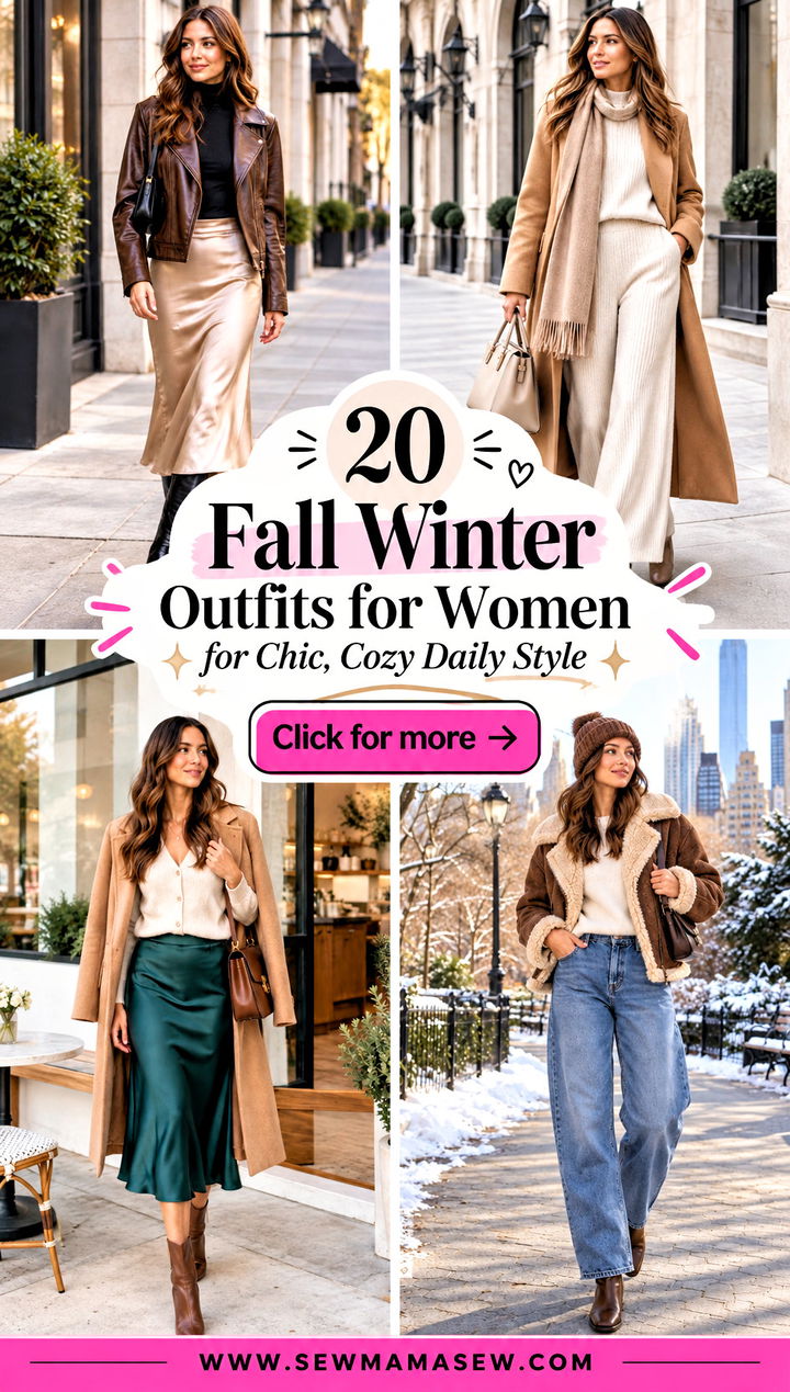 20 Fall Winter Outfits for Women for Chic Cozy Daily Style - 20 Fall Winter Outfits for Women for Chic, Cozy Daily Style