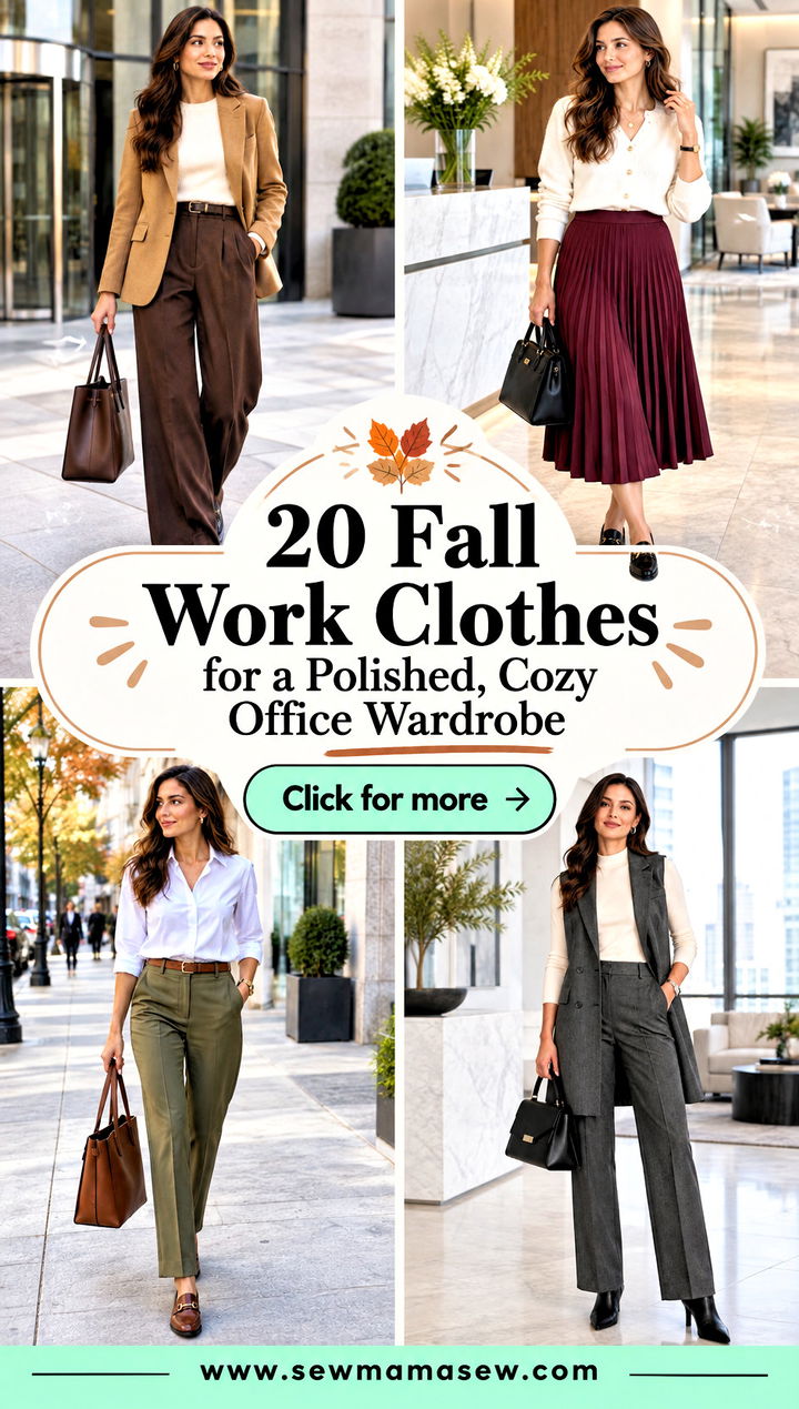 20 Fall Work Clothes for a Polished Cozy Office Wardrobe - 20 Fall Work Clothes for a Polished, Cozy Office Wardrobe