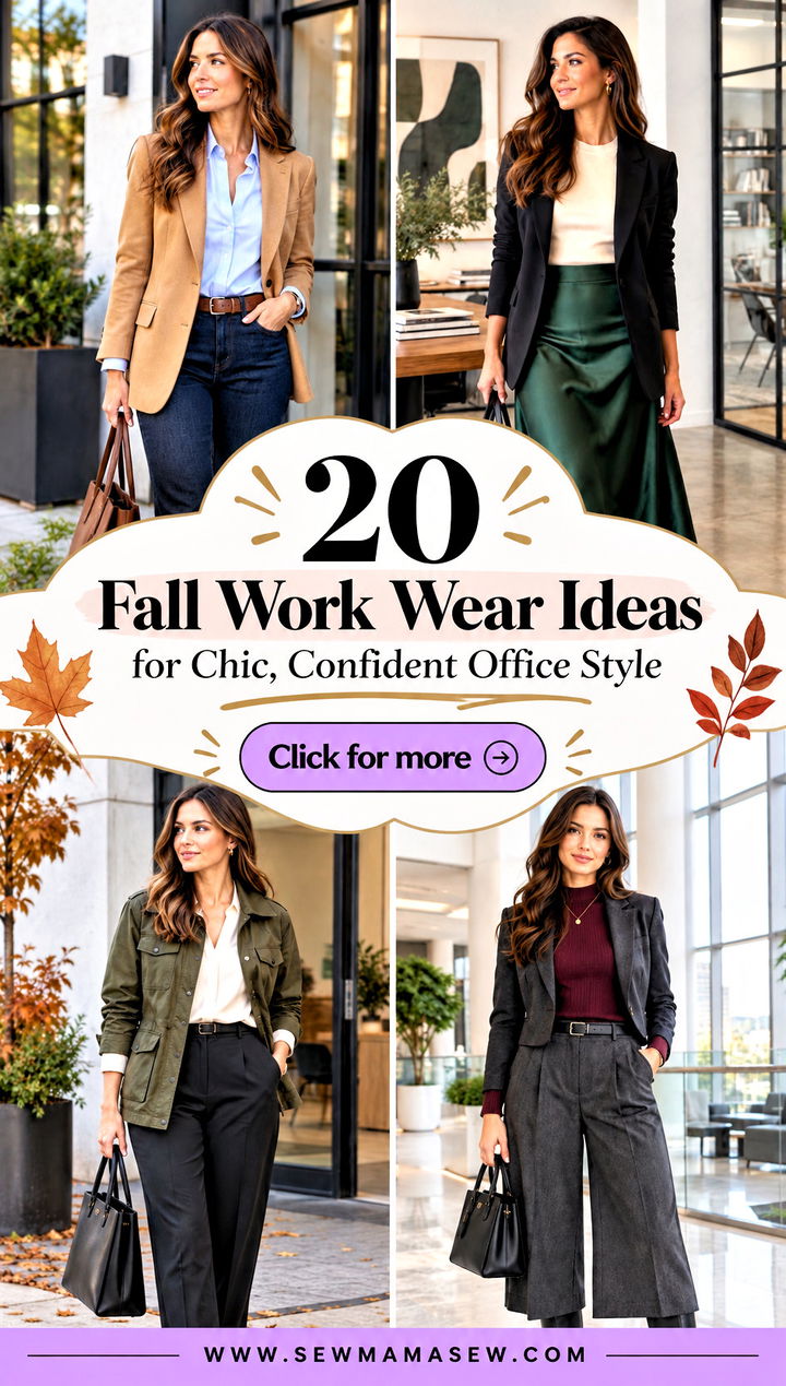 20 Fall Work Wear Ideas for Chic Confident Office Style - 20 Fall Work Wear Ideas for Chic, Confident Office Style