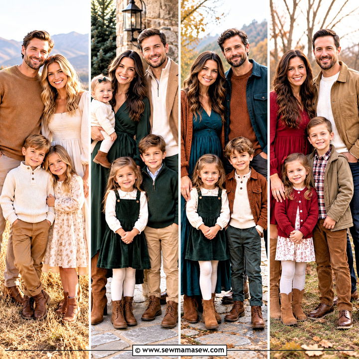 20 Family Photo Outfits Fall Color Schemes Picture Ideas Winter