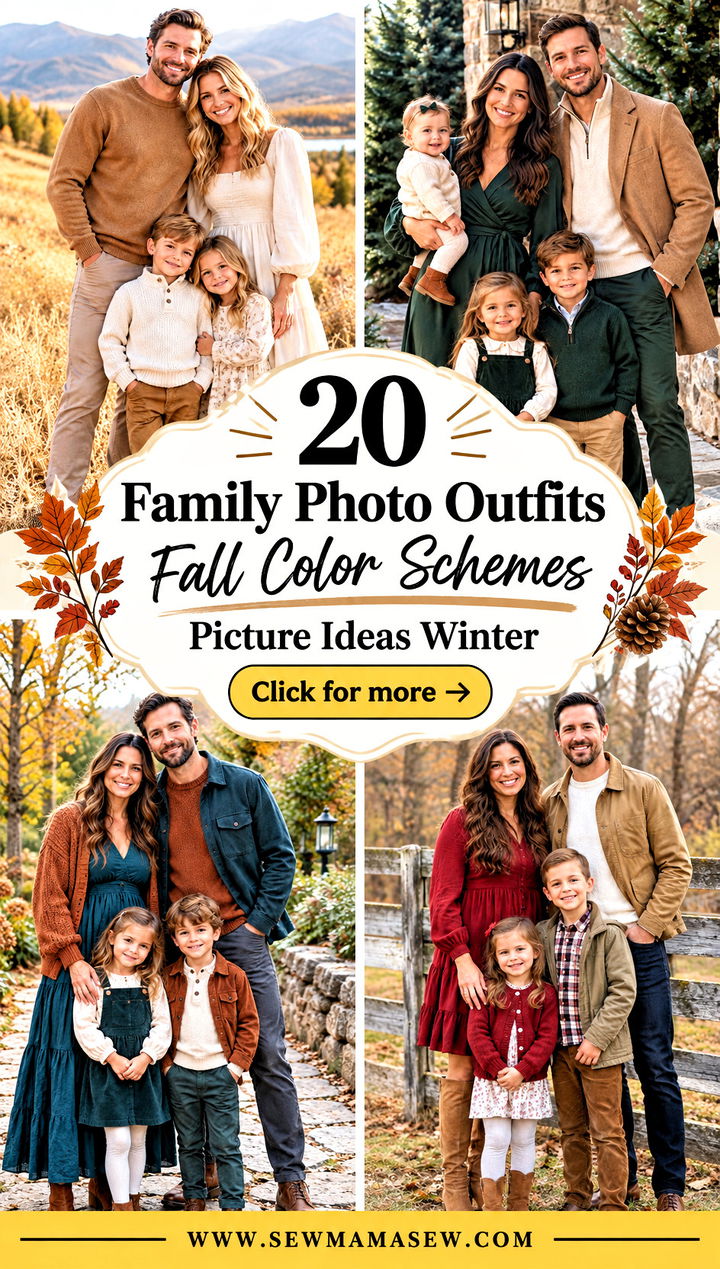 20 Family Photo Outfits Fall Color Schemes Picture Ideas Winter - 20 Family Photo Outfits Fall Color Schemes Picture Ideas Winter