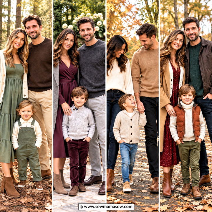 20 Family of 3 Fall Photo Outfits for Sweet, Cozy Memories