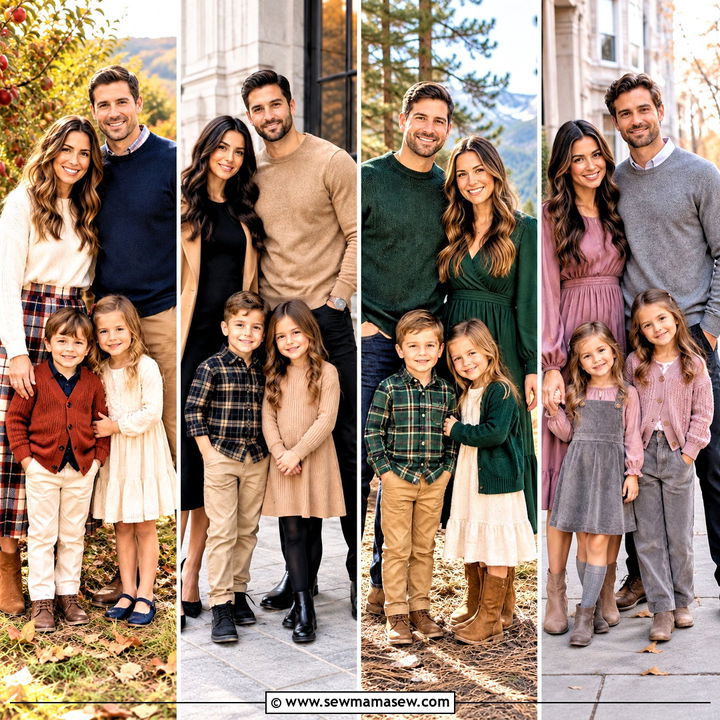 20 Family of 4 Fall Picture Outfits for Beautiful Memories