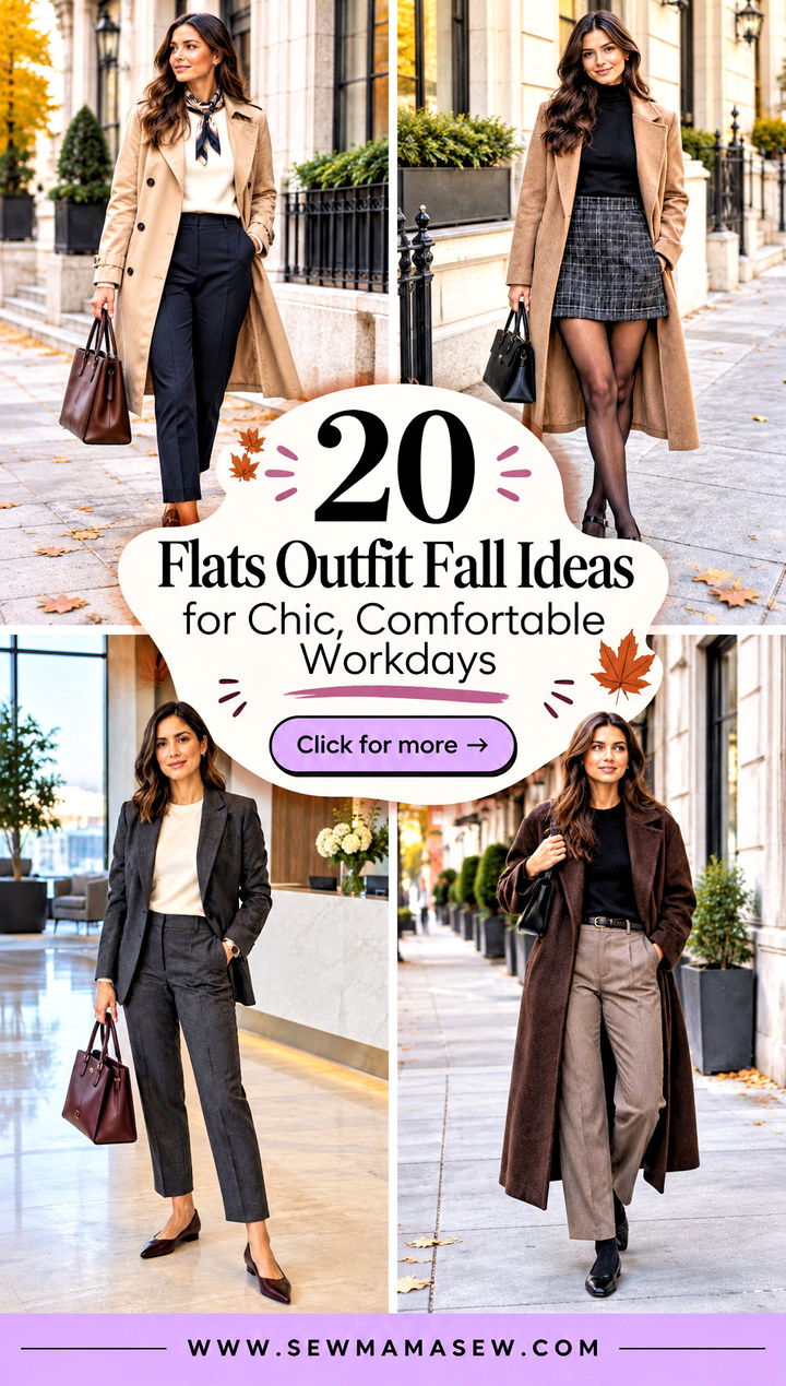 20 Flats Outfit Fall Ideas for Chic Comfortable Workdays - 20 Flats Outfit Fall Ideas for Chic, Comfortable Workdays