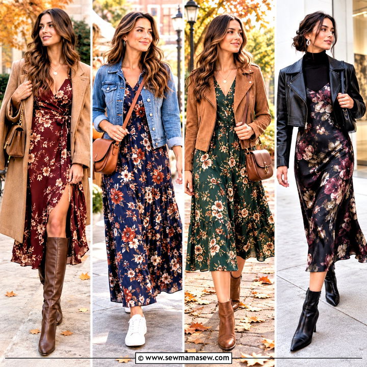 20 Floral Fall Dress Ideas for Charming Seasonal Date Nights