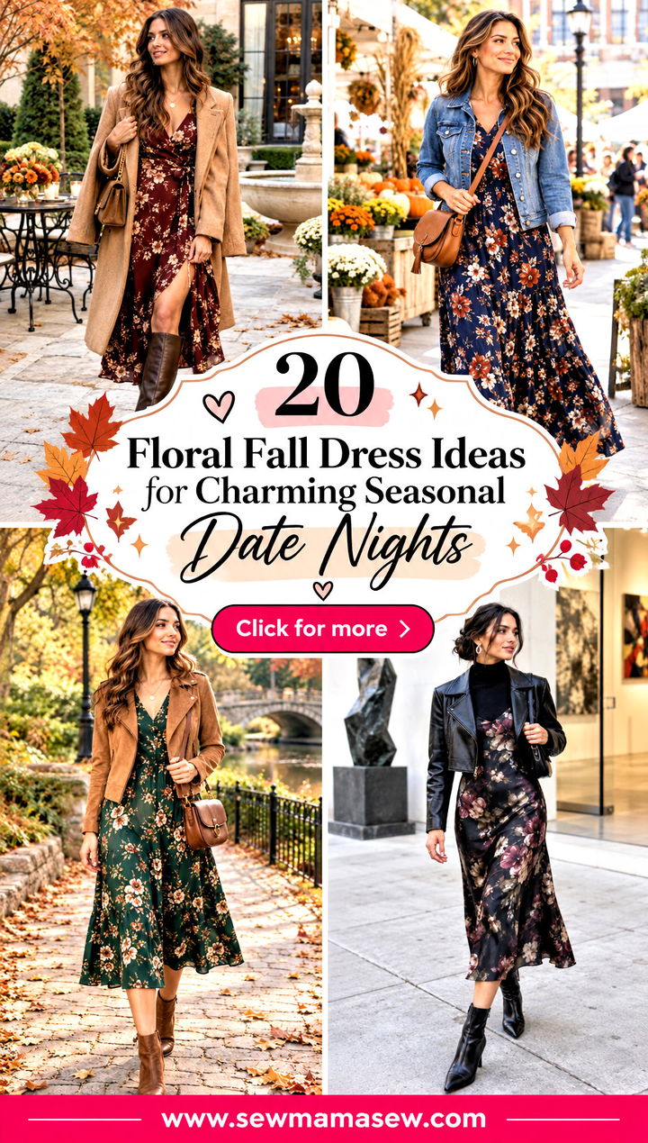20 Floral Fall Dress Ideas for Charming Seasonal Date Nights - 20 Floral Fall Dress Ideas for Charming Seasonal Date Nights