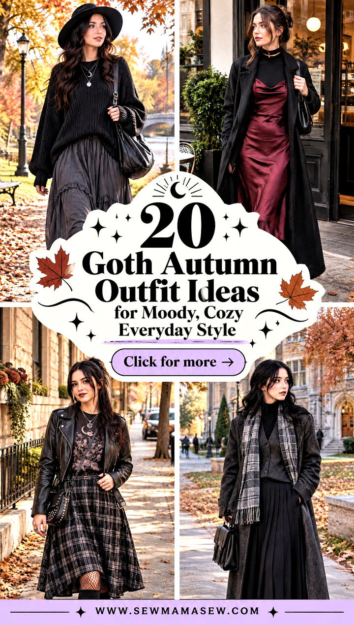 20 Goth Autumn Outfit Ideas for Moody Cozy Everyday Style - 20 Goth Autumn Outfit Ideas for Moody, Cozy Everyday Style