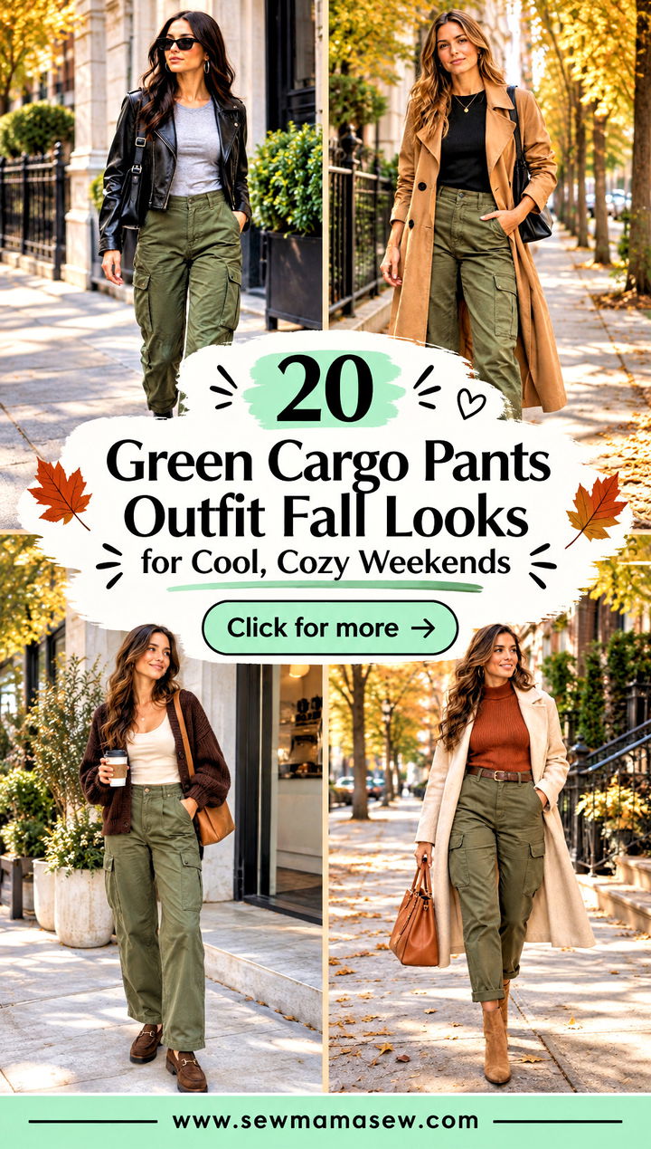 20 Green Cargo Pants Outfit Fall Looks for Cool Cozy Weekends - 20 Green Cargo Pants Outfit Fall Looks for Cool, Cozy Weekends