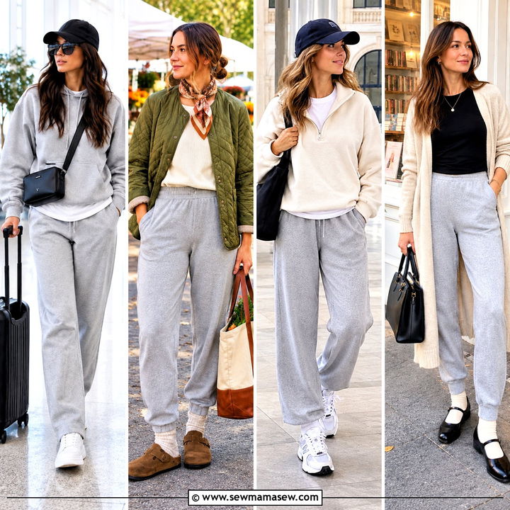 20 Grey Sweatpants Outfit Fall Ideas for Cozy Weekend Style