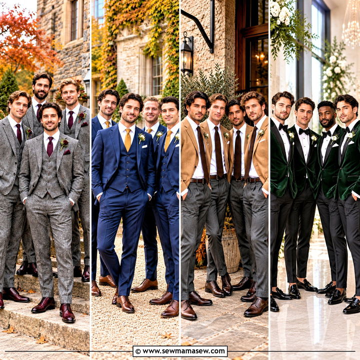 20 Groomsmen Attire Fall Ideas for a Stylish Wedding Party