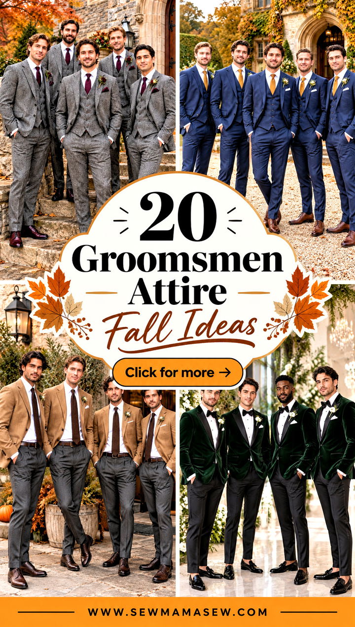 20 Groomsmen Attire Fall Ideas for a Stylish Wedding Party - 20 Groomsmen Attire Fall Ideas for a Stylish Wedding Party