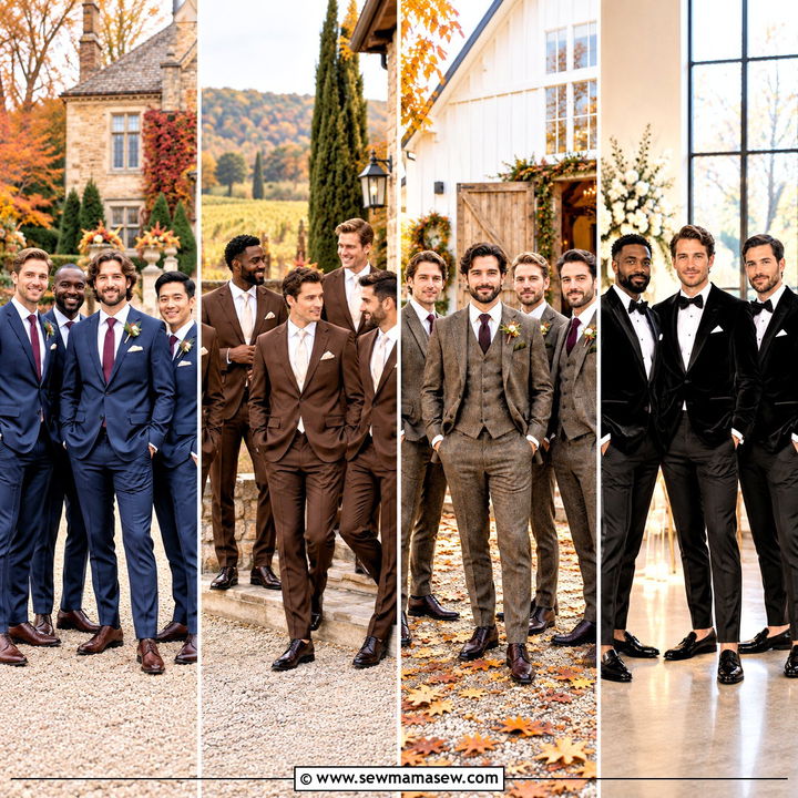 20 Groomsmen Attire Fall Wedding Ideas for Rustic Elegance