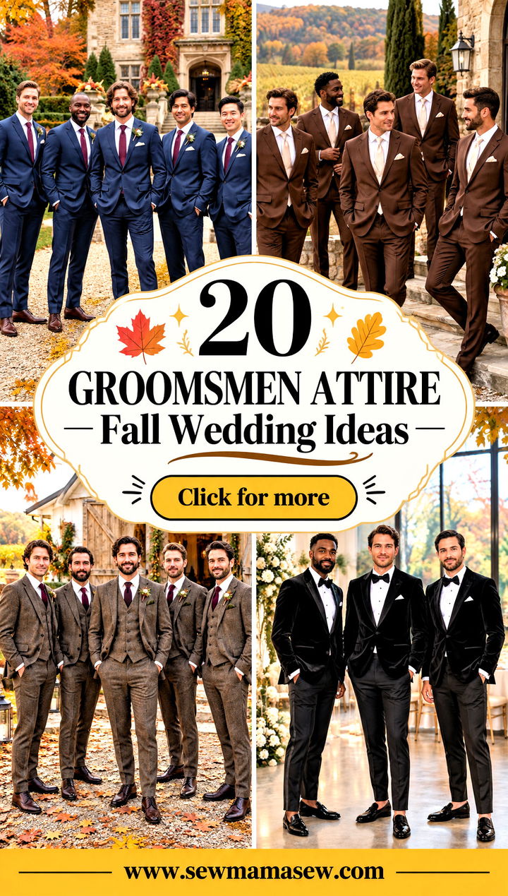 20 Groomsmen Attire Fall Wedding Ideas for Rustic Elegance - 20 Groomsmen Attire Fall Wedding Ideas for Rustic Elegance