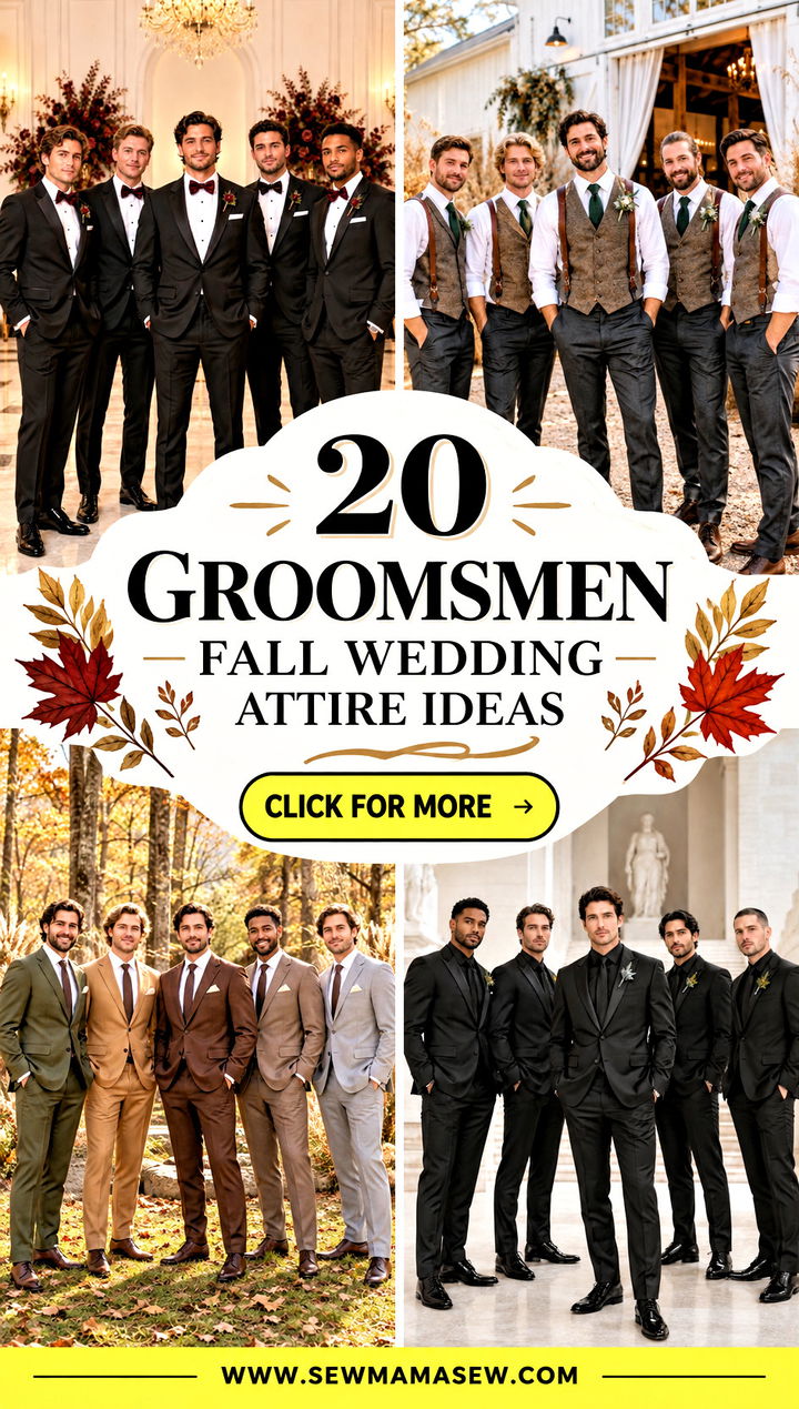 20 Groomsmen Fall Wedding Attire Ideas for Timeless Style - 20 Groomsmen Fall Wedding Attire Ideas for Timeless Style