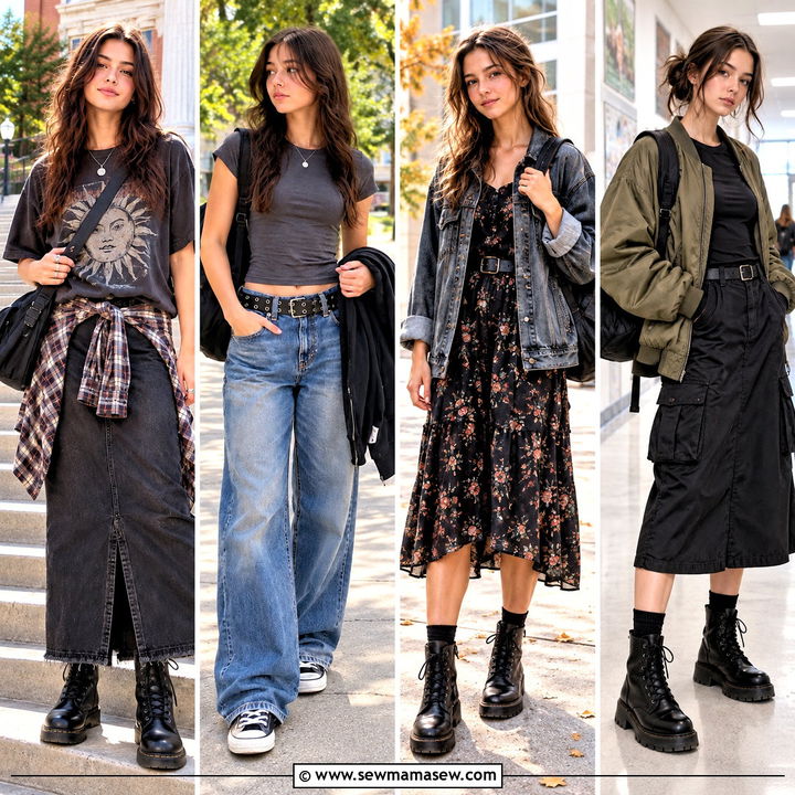 20 Grunge Back to School Outfit Ideas for Bold Fall Style