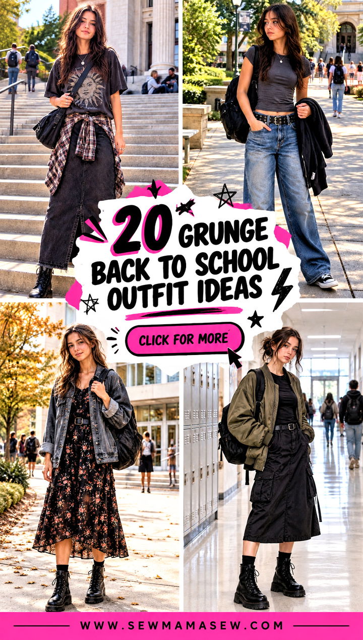 20 Grunge Back to School Outfit Ideas for Bold Fall Style - 20 Grunge Back to School Outfit Ideas for Bold Fall Style