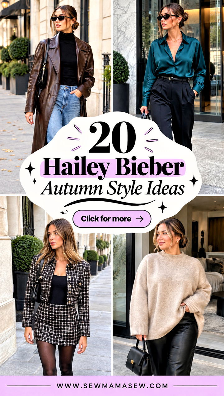 20 Hailey Bieber Autumn Style Ideas for Chic City Weekends - 20 Hailey Bieber Autumn Style Ideas for Chic City Weekends