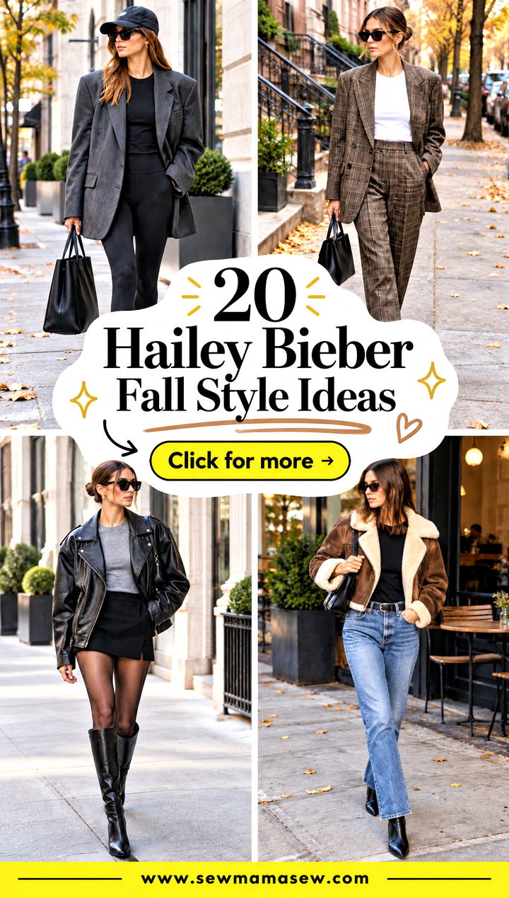 20 Hailey Bieber Fall Style Ideas for Elevated Casual Days - 20 Hailey Bieber Fall Style Ideas for Elevated Casual Days