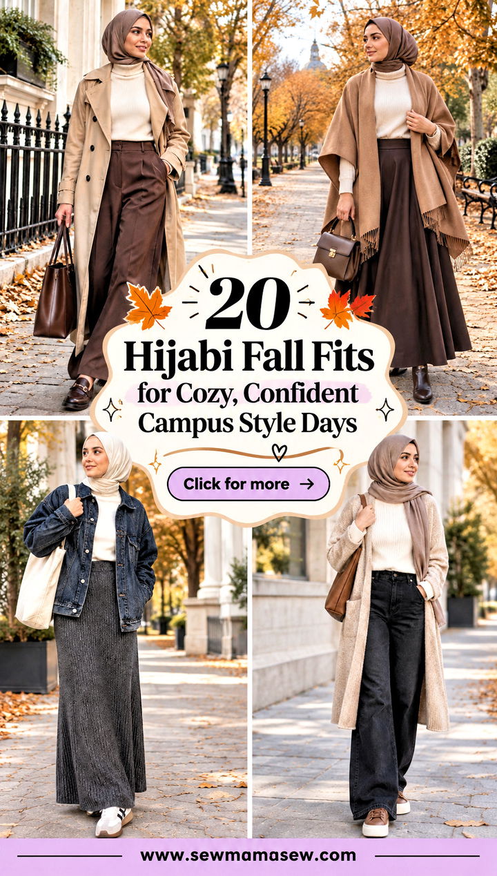 20 Hijabi Fall Fits for Cozy Confident Campus Style Days - 20 Hijabi Fall Fits for Cozy, Confident Campus Style Days