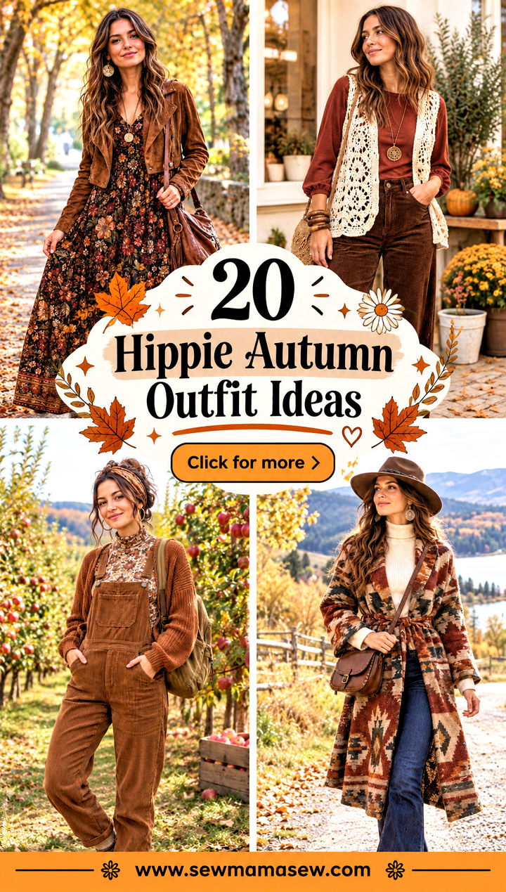 20 Hippie Autumn Outfit Ideas for a Cozy Boho Wardrobe - 20 Hippie Autumn Outfit Ideas for a Cozy Boho Wardrobe
