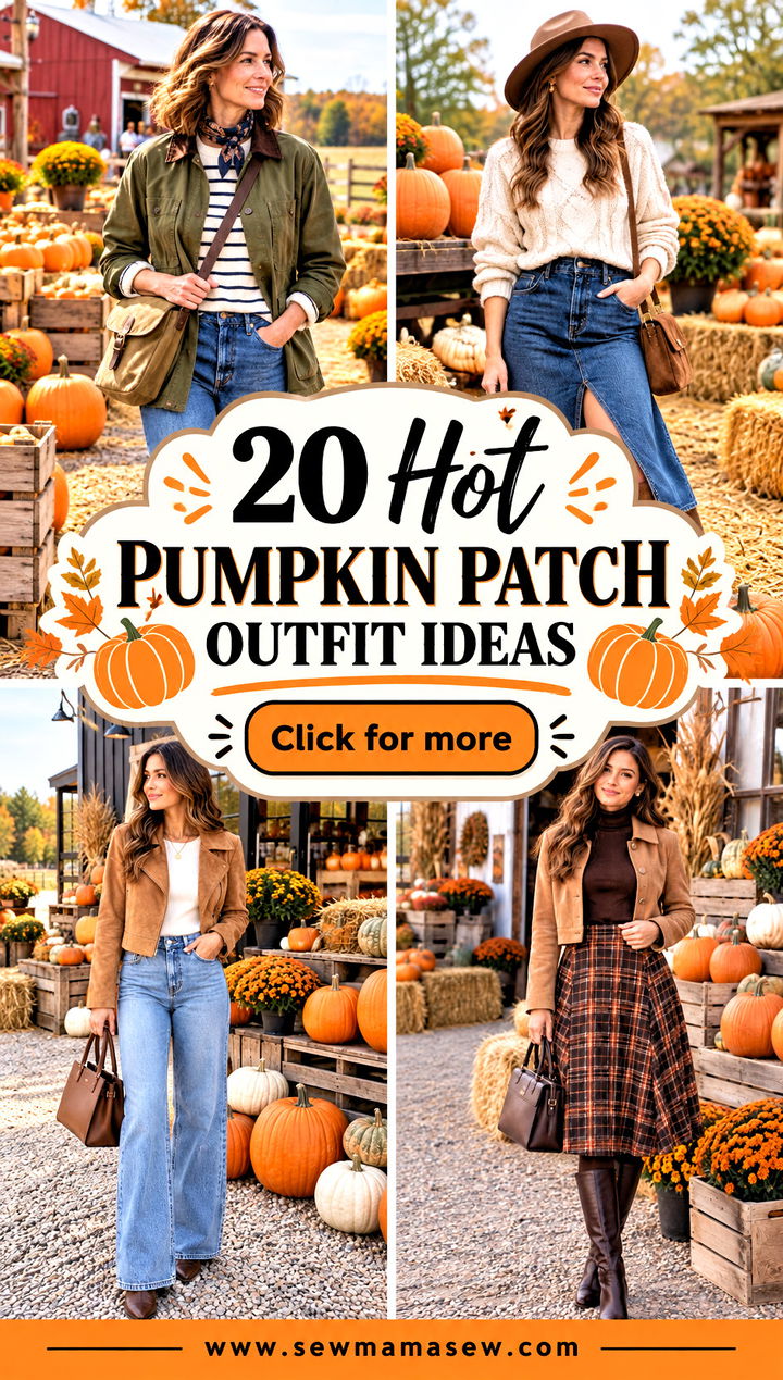 20 Hot Pumpkin Patch Outfit Ideas for Cute Autumn Photos - 20 Hot Pumpkin Patch Outfit Ideas for Cute Autumn Photos