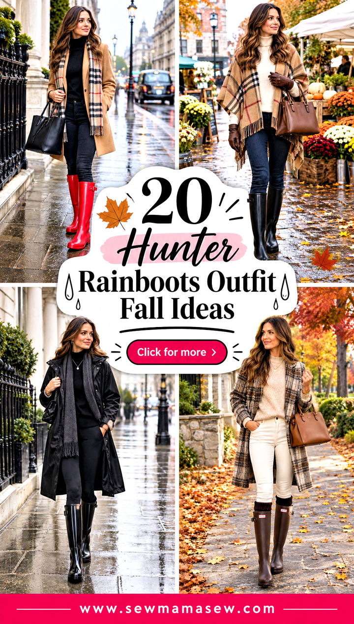 20 Hunter Rainboots Outfit Fall Ideas for Cozy Rainy Days - 20 Hunter Rainboots Outfit Fall Ideas for Cozy Rainy Days